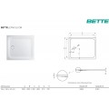 Bette Ultra 5894 ARgB Е+ Поддон стальной 150х150х3,5 см