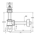 Сифон для одинарной мойки Bonomini 1279CP40B0WZ