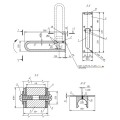 Поручень для унитаза откидной Доминант D-M1/05