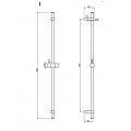 Carlo Frattini F2150/1OS Душевая штанга, брашированное золото