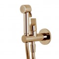 Гигиенический душ со смесителем без внутренней части брашированное золото Carlo Frattini F2310/1NOS