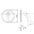Бронзовый встроенный смеситель для ванны / душа Carlo Frattini Lamp F3309/2BR+F2242BR