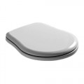 Крышка для унитаза RETRO с микролифтом,белая, пластик, крепеж- хром /108801/ 