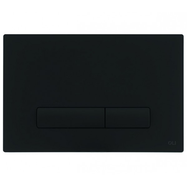 Смывная клавиша черная OLI GLAM Soft-touch 139187 МЕХ