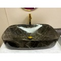 Раковина чаша Decor ART Marble Black Scarabeo 72 см х 42 см х 18 см 5502G