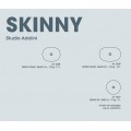 Раковина синяя глянцевая Scarabeo Skinny 40х40х15 см 540760 Clossy OCEAN